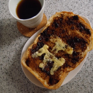 阪神Tigersトースト＆メープルシロップコーヒー